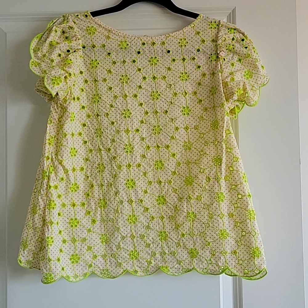 Summer broderie blouse